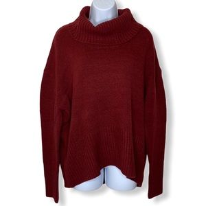 Rachel Zoe Burgundy Cowl Neck Sweater